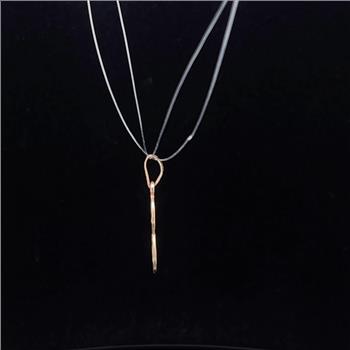 14K E Cursive Letter Monogram Name Yellow Gold Charm/Pendant