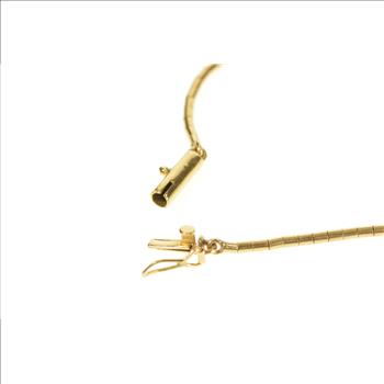 14K Edwardian Diamond Pearl Scroll Pendant Yellow Gold Necklace 16.25