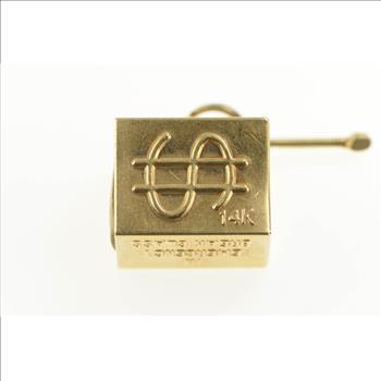 14K Emergency Money Cash Dollar Bill Hammer Yellow Gold Charm/Pendant