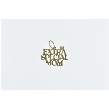 14K Extra Special Mom Word Cut Out Yellow Gold Charm/Pendant | Property ...