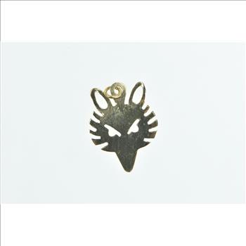 14K Fox Woodland Animal Forest Nature Motif Yellow Gold Charm/Pendant