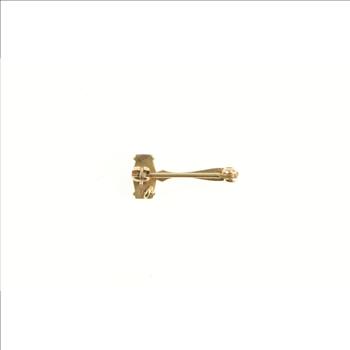 14K Gavel Justice Symbol Judge Lawyer Lapel Yellow Gold Pin/Brooch