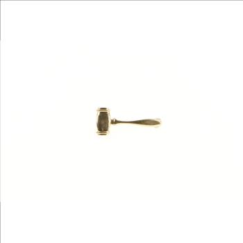 14K Gavel Justice Symbol Judge Lawyer Lapel Yellow Gold Pin/Brooch