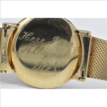 14k Gold Rolex Vintage Dress Watch Ornate Watch - Women's