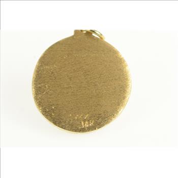 14K Greek Chariot Scene Gladiator Yellow Gold Cuff Links