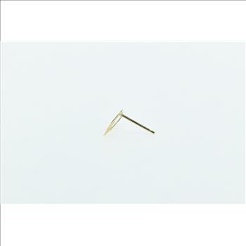 14K Heart Love Symbol Cut Out Single Stud Yellow Gold Earring