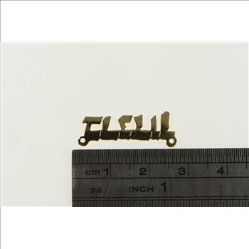 14K Hebrew Letter Name Jewish Faith Yellow Gold Charm/Pendant