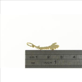 14K Japan Island Map Travel Souvenir Yellow Gold Charm/Pendant