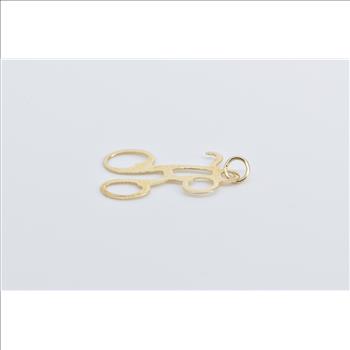 14K K Cursive Letter Monogram Initial Name Yellow Gold Charm/Pendant