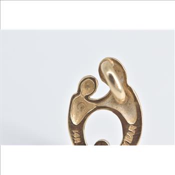14K Kabana Parent and Child Mom Mother's Day Yellow Gold Pendant