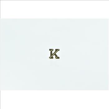 14K L Letter Initial Monogram Name Single Stud Yellow Gold Earring
