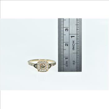 14K LeVian Chocolate Diamond Petite Engagement Rose Gold Ring, Size 6