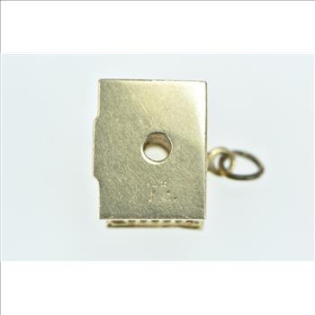 14K Lincoln Memorial DC Landmark Souvenir Yellow Gold Charm/Pendant