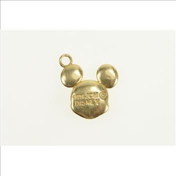 14K Mickey Mouse Cartoon Heart Walt Disney Yellow Gold Charm/Pendant