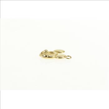 14K Mickey Mouse Cartoon Heart Walt Disney Yellow Gold Charm/Pendant