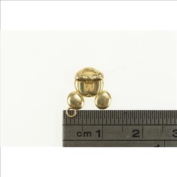 14K Mickey Mouse Cartoon Heart Walt Disney Yellow Gold Charm/Pendant