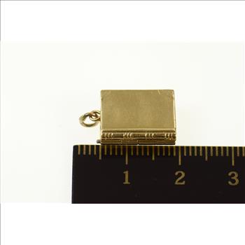 14K Mother of Pearl Star of David Torah Jewish Yellow Gold Charm/Pendant