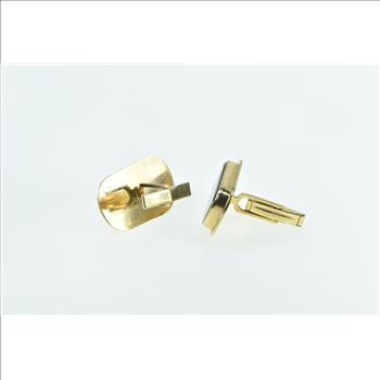 14K Natural Boulder Opal Ornate Vintage Statement Yellow Gold Cuff Links