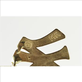 14K New York Yankees NY Symbol Baseball Yellow Gold Charm/Pendant