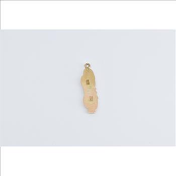 14K Ornate Chinese Dragon Antique Yellow Gold Charm/Pendant