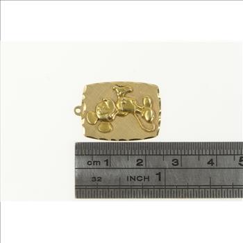 14K Ornate Vintage Mickey Mouse Disney Yellow Gold Charm/Pendant