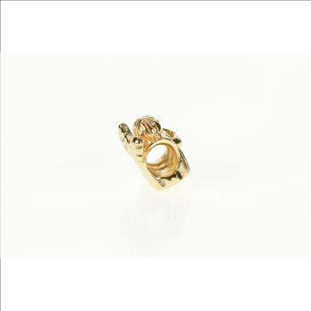 14K Pandora Angel Retired Guardian Yellow Gold Charm/Pendant