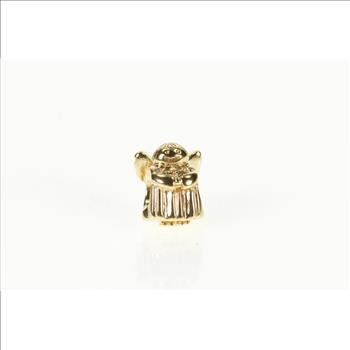 14K Pandora Angel Retired Guardian Yellow Gold Charm/Pendant