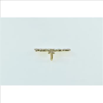 14K Polish Princess Word Cut Out Heritage Yellow Gold Charm/Pendant