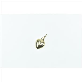 14K Puffy Heart Forget Me Not Love Symbol Yellow Gold Charm/Pendant