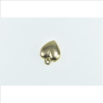 14K Puffy Heart Love Symbol Forget Me Not Yellow Gold Charm/Pendant