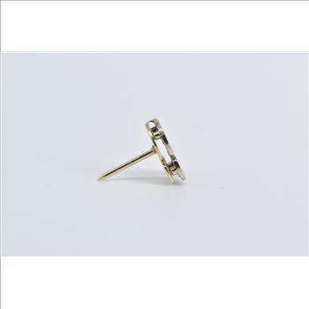 14K R Diamond Cursive Monogram Initial Name Yellow Gold Charm/Pendant