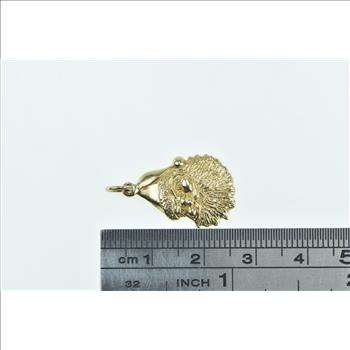 14K Santa Claus Saint Nick Christmas Holiday Yellow Gold Charm/Pendant