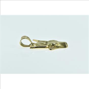 14K Scimitar Oryx African Egyptian Animal Yellow Gold Charm/Pendant