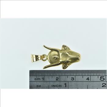 14K Scimitar Oryx African Egyptian Animal Yellow Gold Charm/Pendant