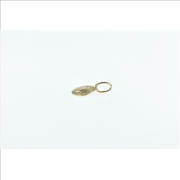 14K Sea Shell Sand Dollar Ocean Beach Motif Yellow Gold Charm/Pendant