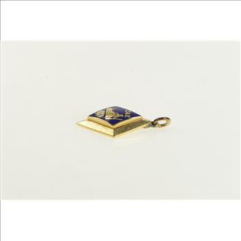14K Sigma Alpha Epsilon Vintage Enamel Yellow Gold Charm/Pendant