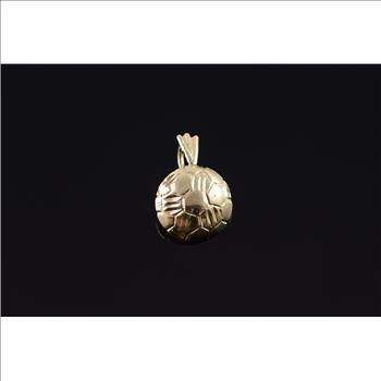14K Soccer Ball Yellow Gold Charm/Pendant