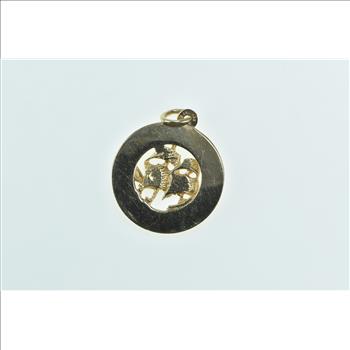 14K St Thomas Island Travel Caribbean Souvenir Yellow Gold Charm/Pendant