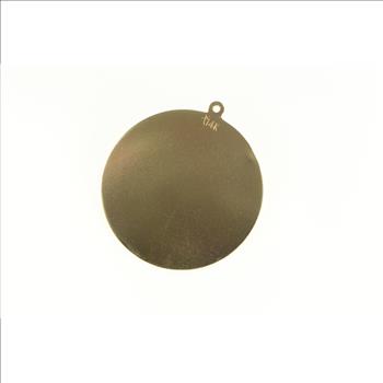 14K Star of David Hebrew Jewish Diamond Medallion Yellow Gold Pendant