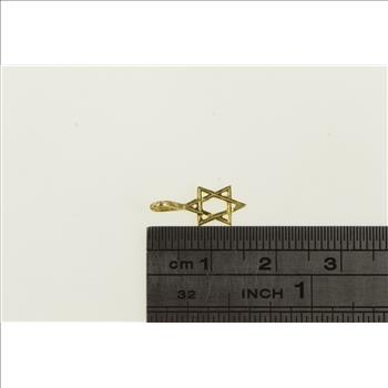 14K Star of David Jewish Faith Symbol Yellow Gold Charm/Pendant
