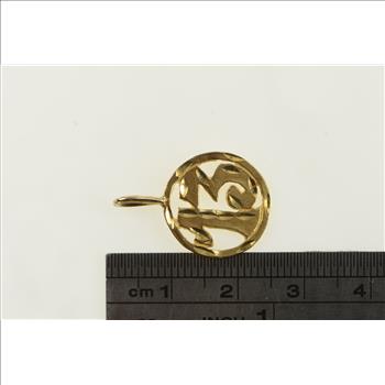 14K Thirteen 13 Lucky Number Good Luck Yellow Gold Charm/Pendant