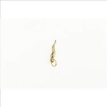 14K Traditional Italian Horn Protection Symbol Yellow Gold Charm/Pendant