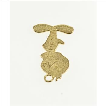 14K Tweety Bird Looney Toons Warner Brothers Yellow Gold Charm/Pendant
