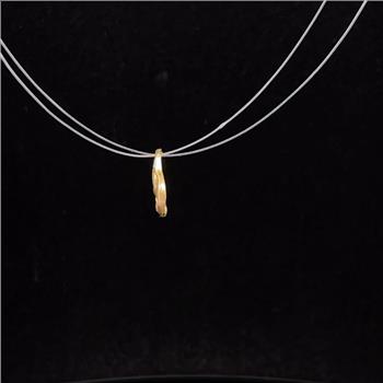 14K Two Heart Love Symbol Vintage Yellow Gold Charm/Pendant