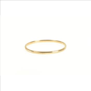 14K Victorian Checkered Pattern Child's Baby Yellow Gold Bracelet 4.75