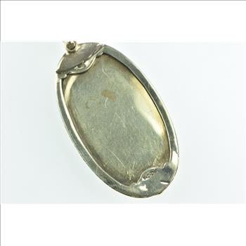 14K Victorian Ornate Antique Natural Opal Diamond Yellow Gold Pendant