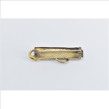 14K Victorian Ornate Tiger Turquoise Floral Branch Yellow Gold Pin/Brooch