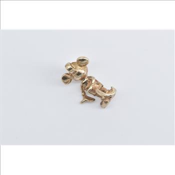 14K Walt Disney Mickey Mouse Cartoon Character Yellow Gold Charm/Pendant
