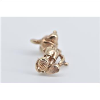 14K Walt Disney Mickey Mouse Cartoon Character Yellow Gold Charm/Pendant