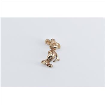 14K Walt Disney Mickey Mouse Cartoon Character Yellow Gold Charm/Pendant